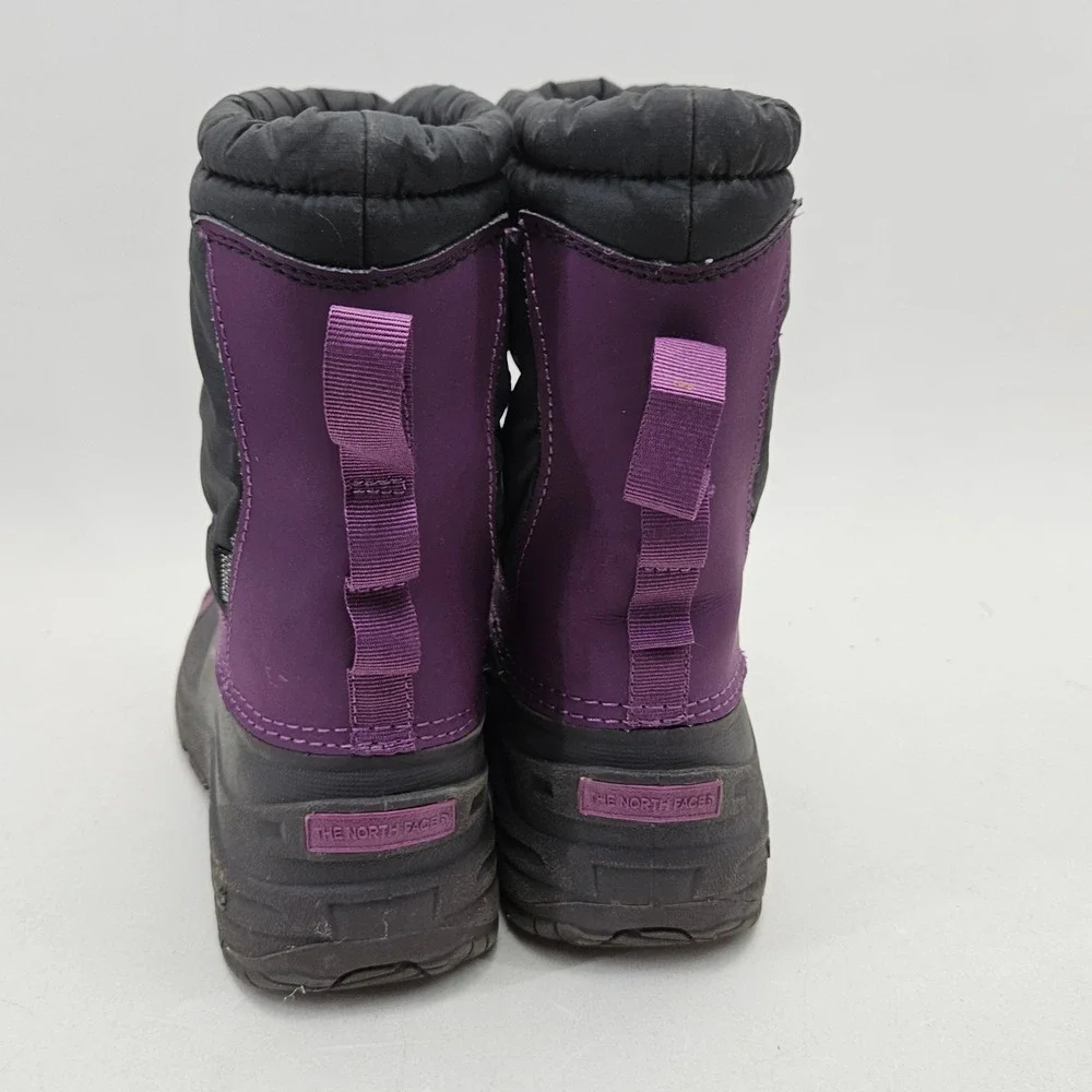 The North Face Girls Alpenglow Purple Winter Snow Boots 3Y No insoles